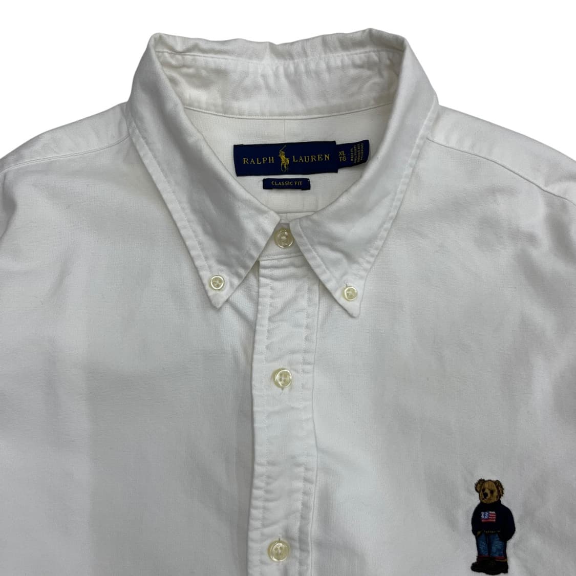 폴로 랄프로렌 곰돌이 로고 화이트 셔츠 XL 상품이미지4