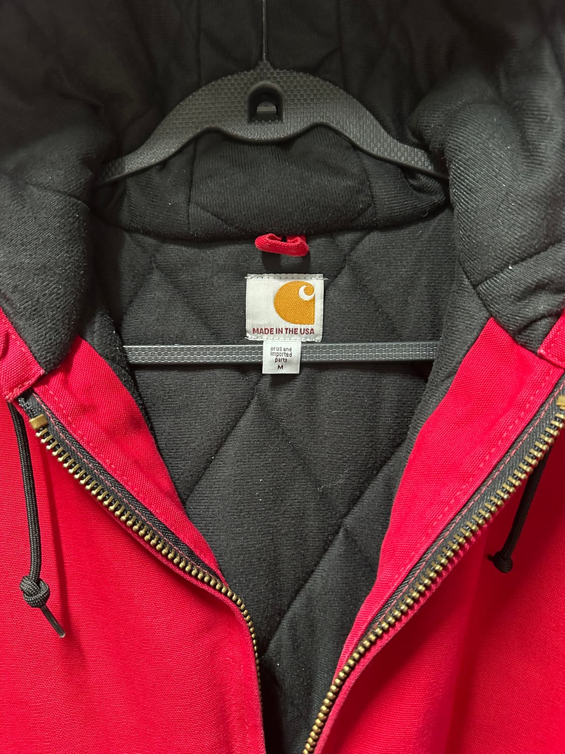 칼하트 액티브 자켓 레드 M 상품이미지3