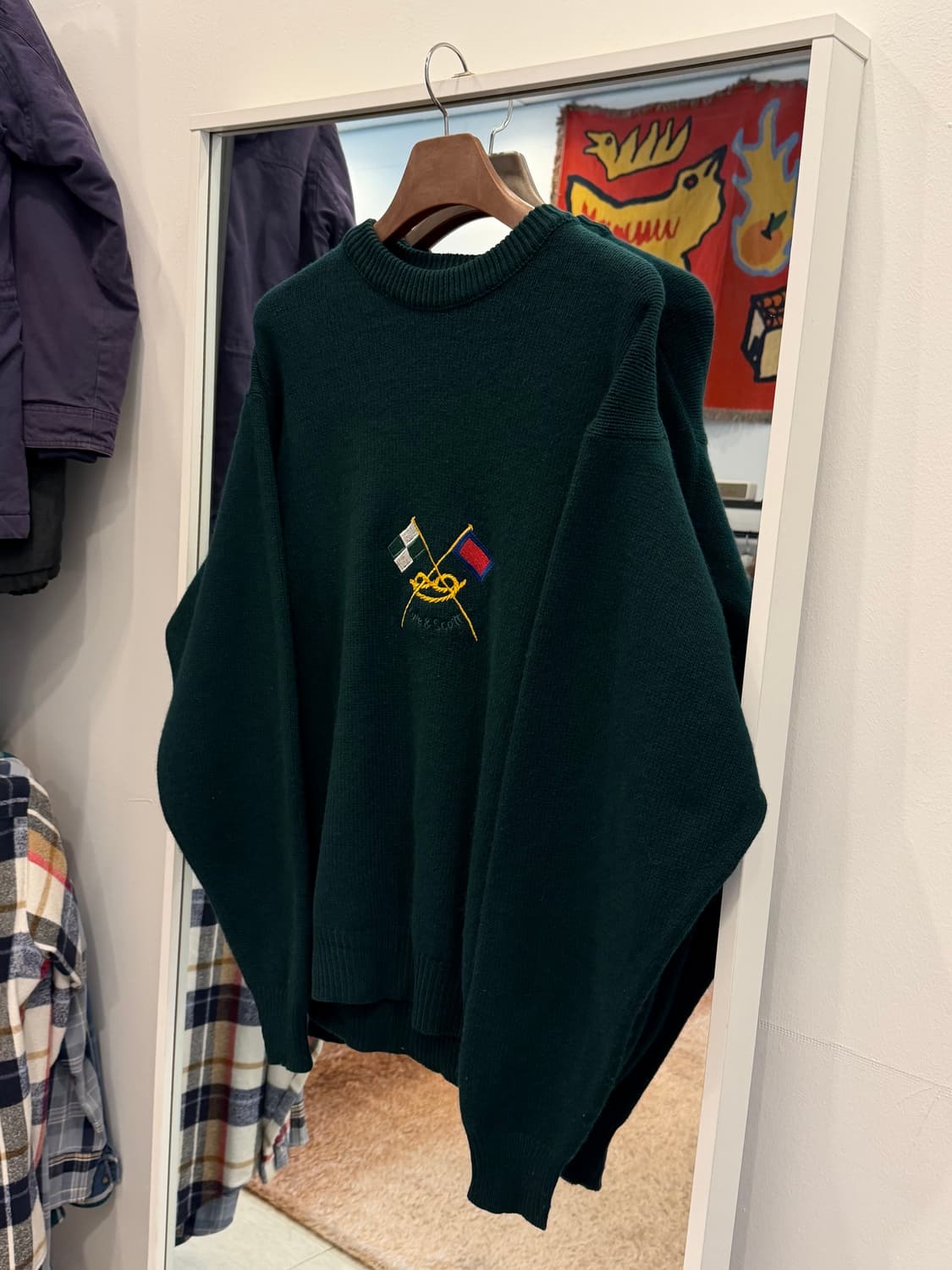 90s Lyle & Scott 자수 램스울 니트 (New Zealand) 상품이미지1