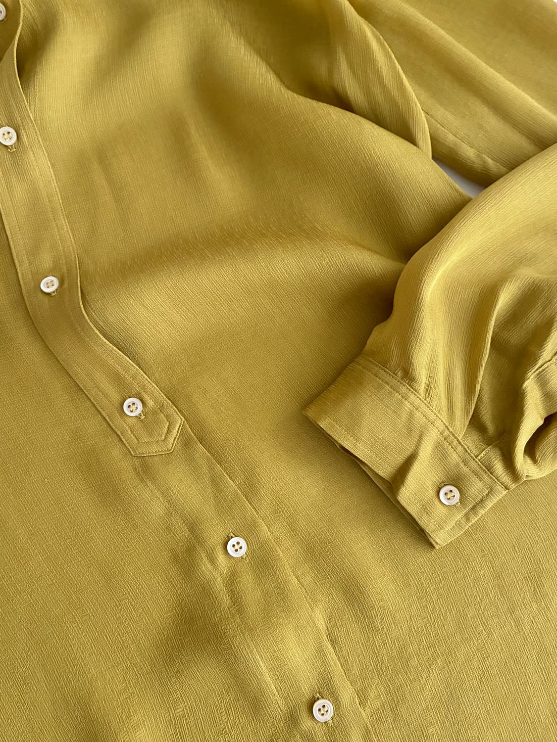 L) 마시모두띠 실크 100 블라우스 올리브 상품이미지6