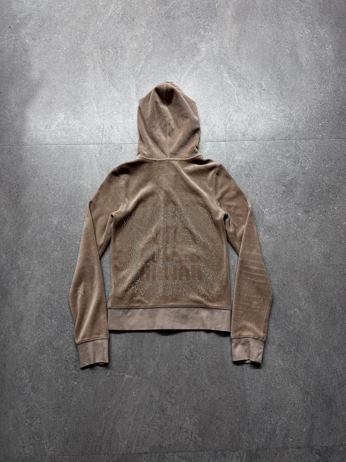 쥬시 꾸뛰르 러브 하와이 벨루어 후드 집업 상품이미지7