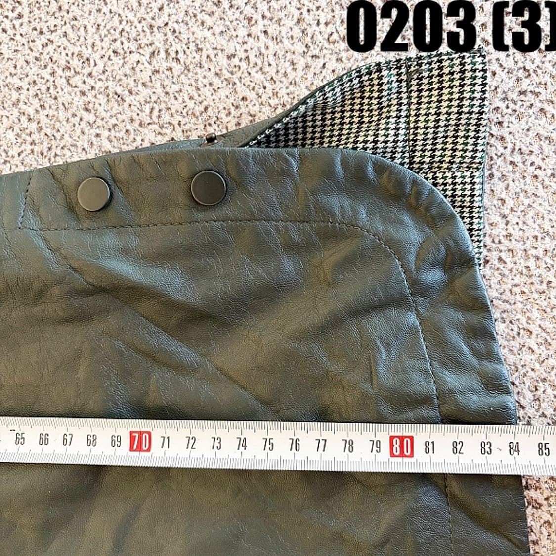 [100] 샤트렌 빈티지 천연 양가죽 롱 코트 레더 자켓 상품이미지6