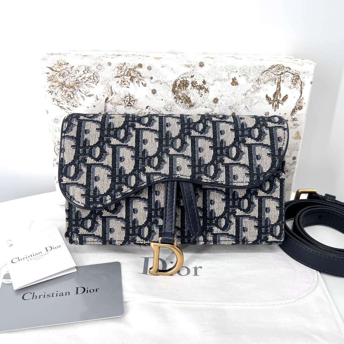 디올 새들 오블리크 자카드 파우치 벨트백  상품이미지3