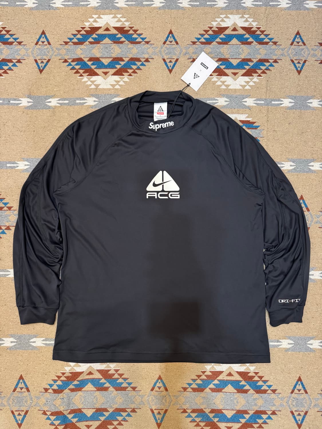 [S] 슈프림 x 나이키 ACG 저지 블랙 - 22FW 상품이미지2