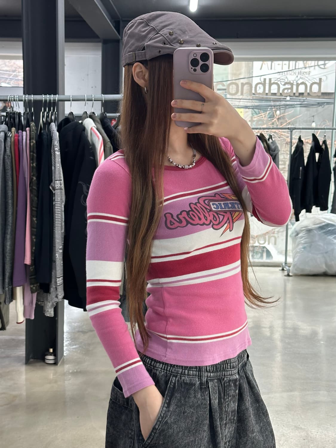 히스테릭글래머 스타 스트라이프 롱슬리브 상품이미지3