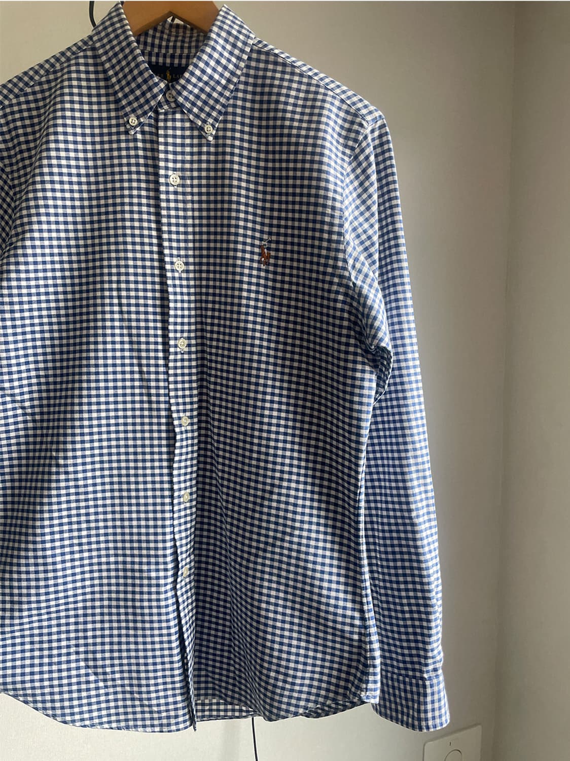 폴로 랄프로렌 블루 체크셔츠 상품이미지4