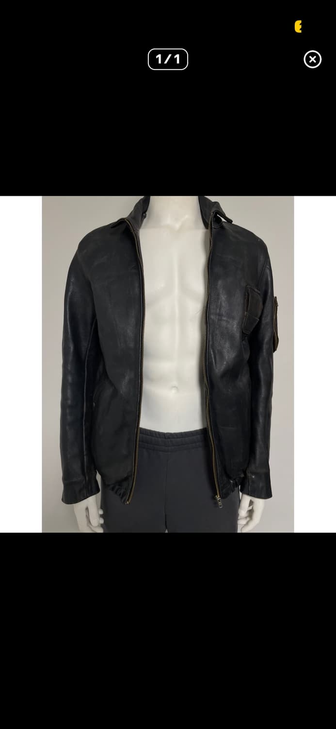 French air force leather jacket 상품이미지1