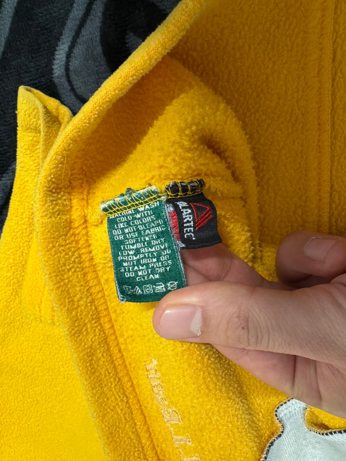 엘엘빈 스냅 티 플리스 풀 오버 옐로우 네이비 상품이미지7