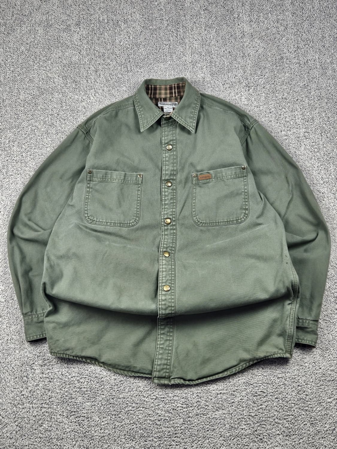 칼하트 헤비 플란넬 안감 워크 셔츠 자켓 ( M ) / 10274 상품이미지1