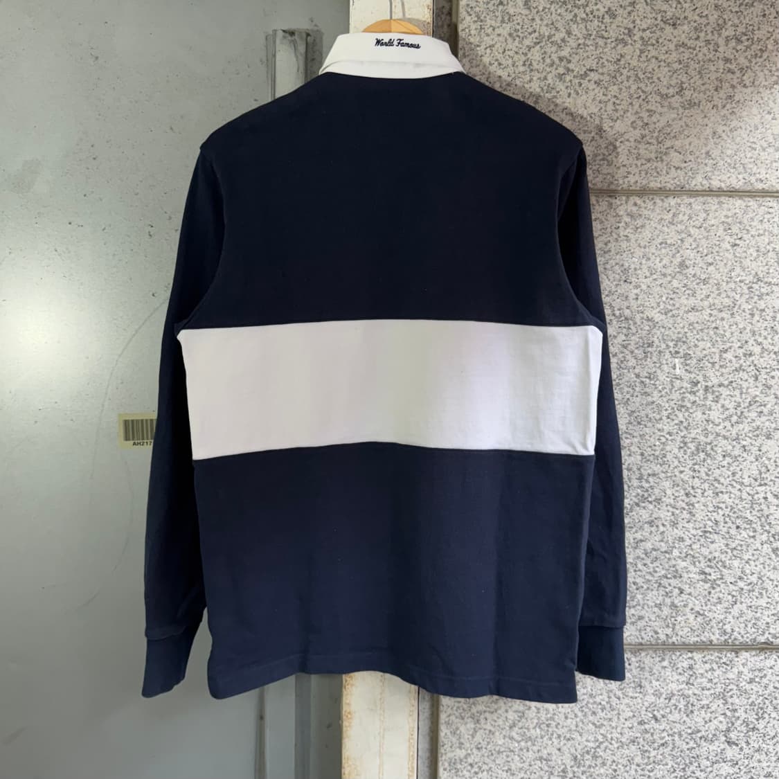 15fw 슈프림 센터 로고 블럭 럭비티 상품이미지3