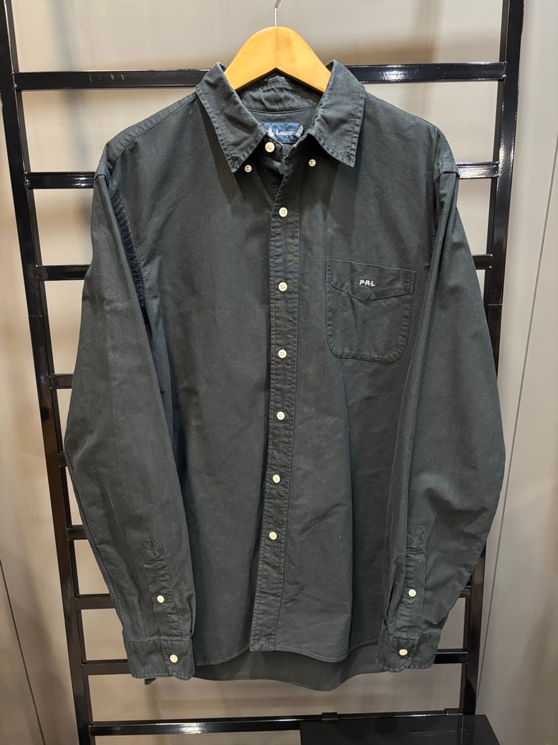 (L) 폴로 원포켓 옥스퍼드 셔츠 블랙 4.9 상품이미지1