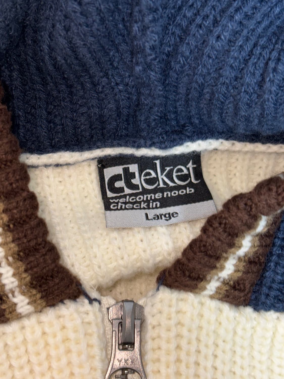 테켓 Quip Knit Zip-up Hoodie Navy  상품이미지2