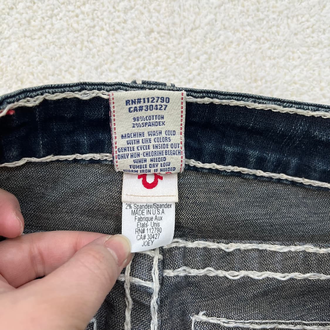 26 트루릴리젼 스티치 부츠컷 데님 0310M 상품이미지3