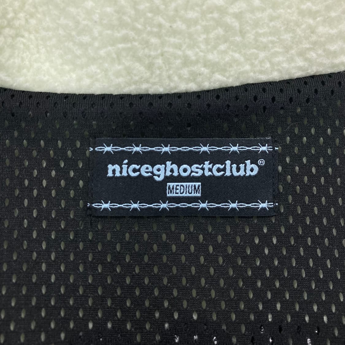 나이스 고스트 클럽 민트 컬러 스펠아웃 플리스 자켓 상품이미지6