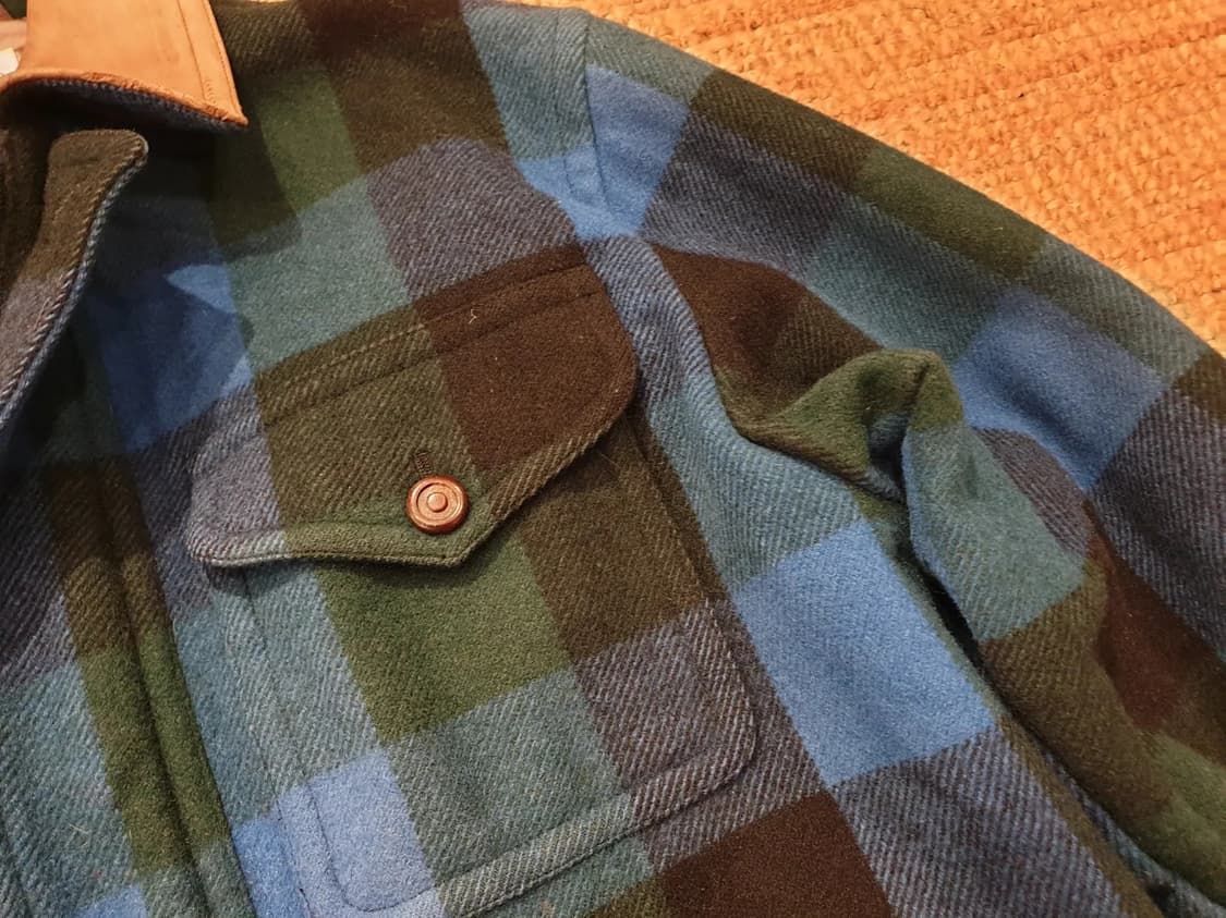 90s jpn 버팔로 체크 울 자켓 상품이미지7