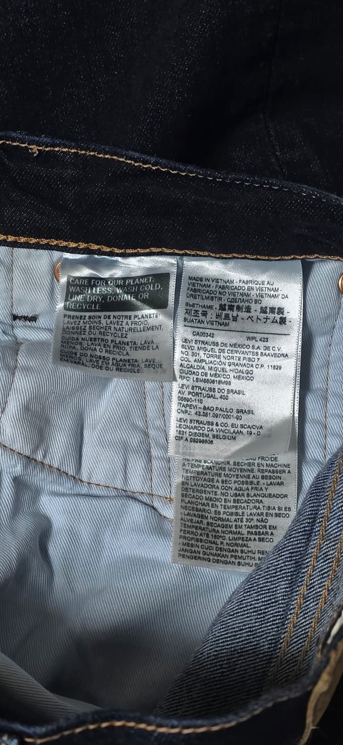 리바이스 502 테이퍼드핏 다크인디고 W28 상품이미지3