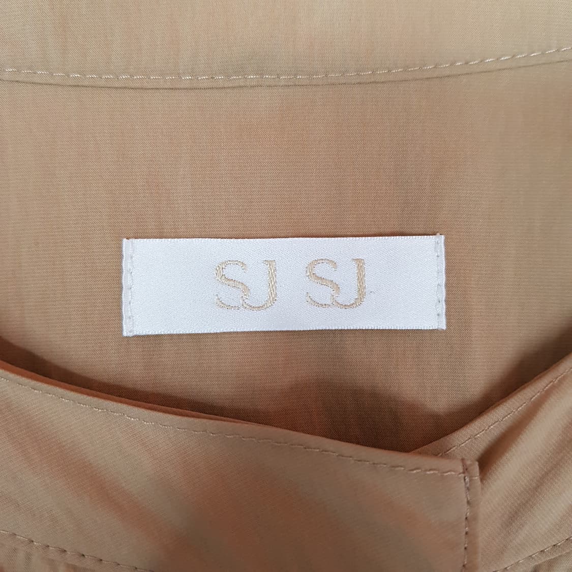 한섬 SJSJ 노카라 코튼 혼방 셔츠 82-94-160사이즈 상품이미지5