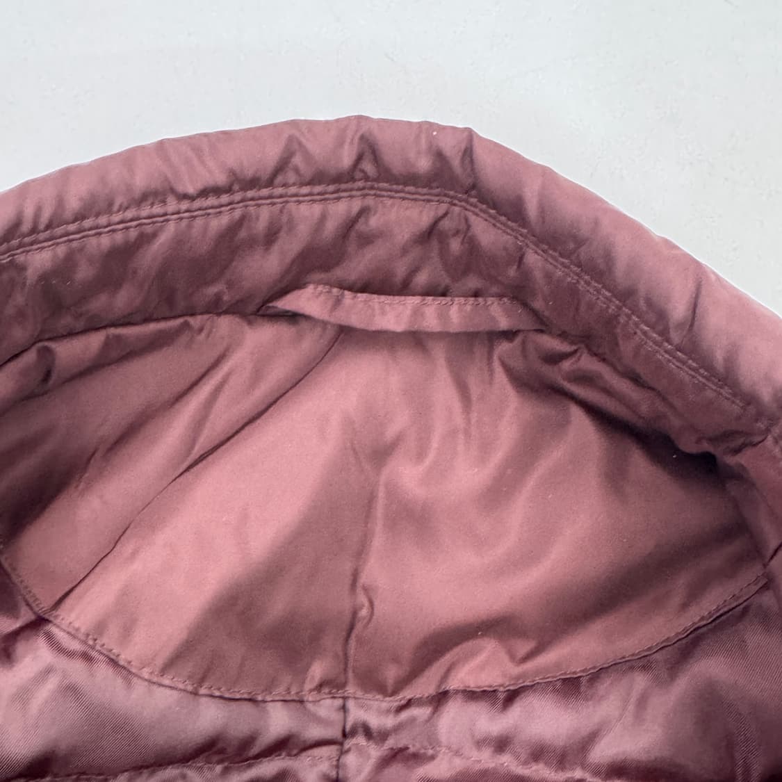 [XL] 블루 크러쉬 버건디 다운 코트 상품이미지5