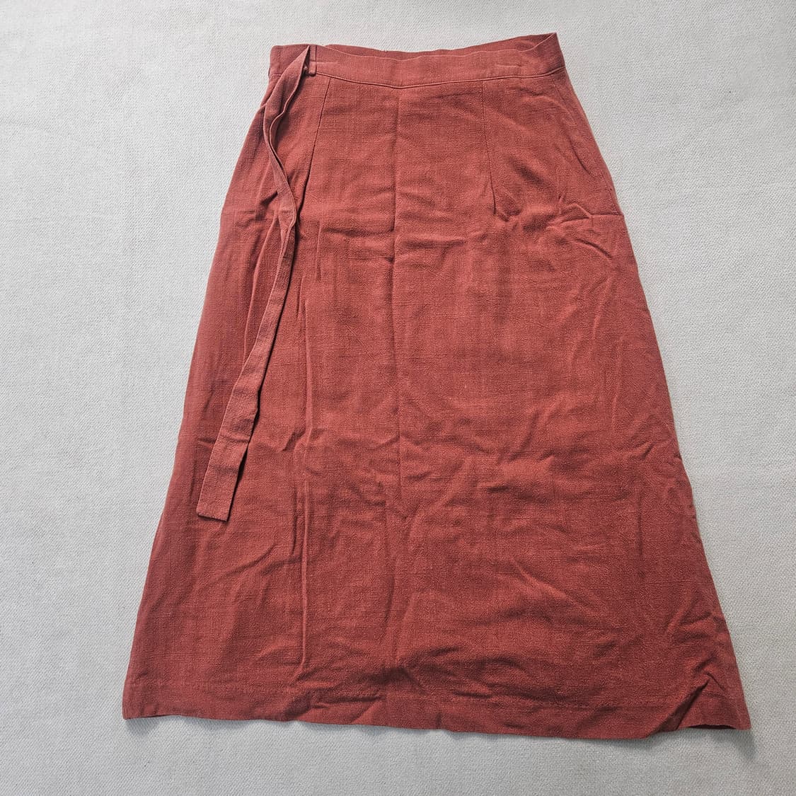 67-95 로엠 여성 린넨 랩 롱 스커트 0402Y 상품이미지2