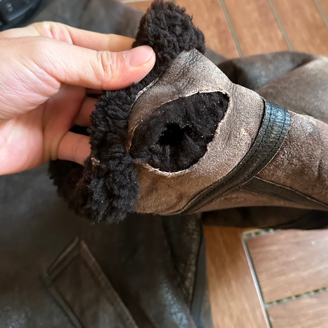 80‘s Avirex B-3 usa mouton flight jacket 상품이미지10