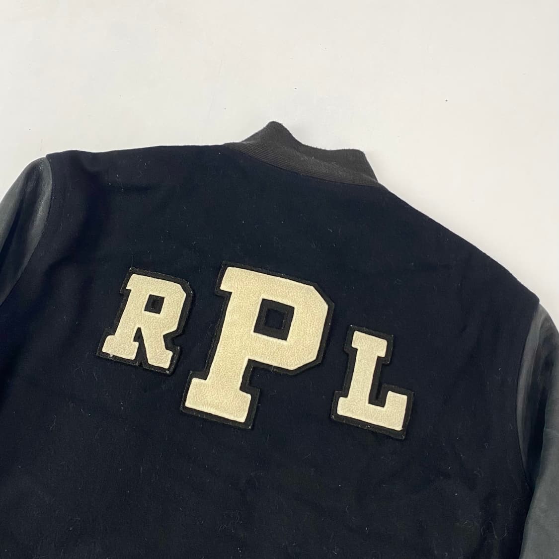 90s OG 폴로스포츠 빅로고 암레더 바시티 자켓 (100) 상품이미지4