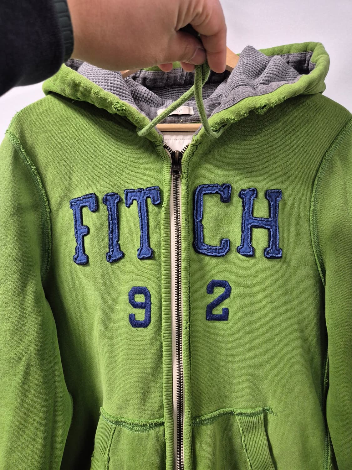 100 아베크롬비 Y2K 올드스쿨 빈티지 말차후드집업 L사이즈(상태A급) 상품이미지2