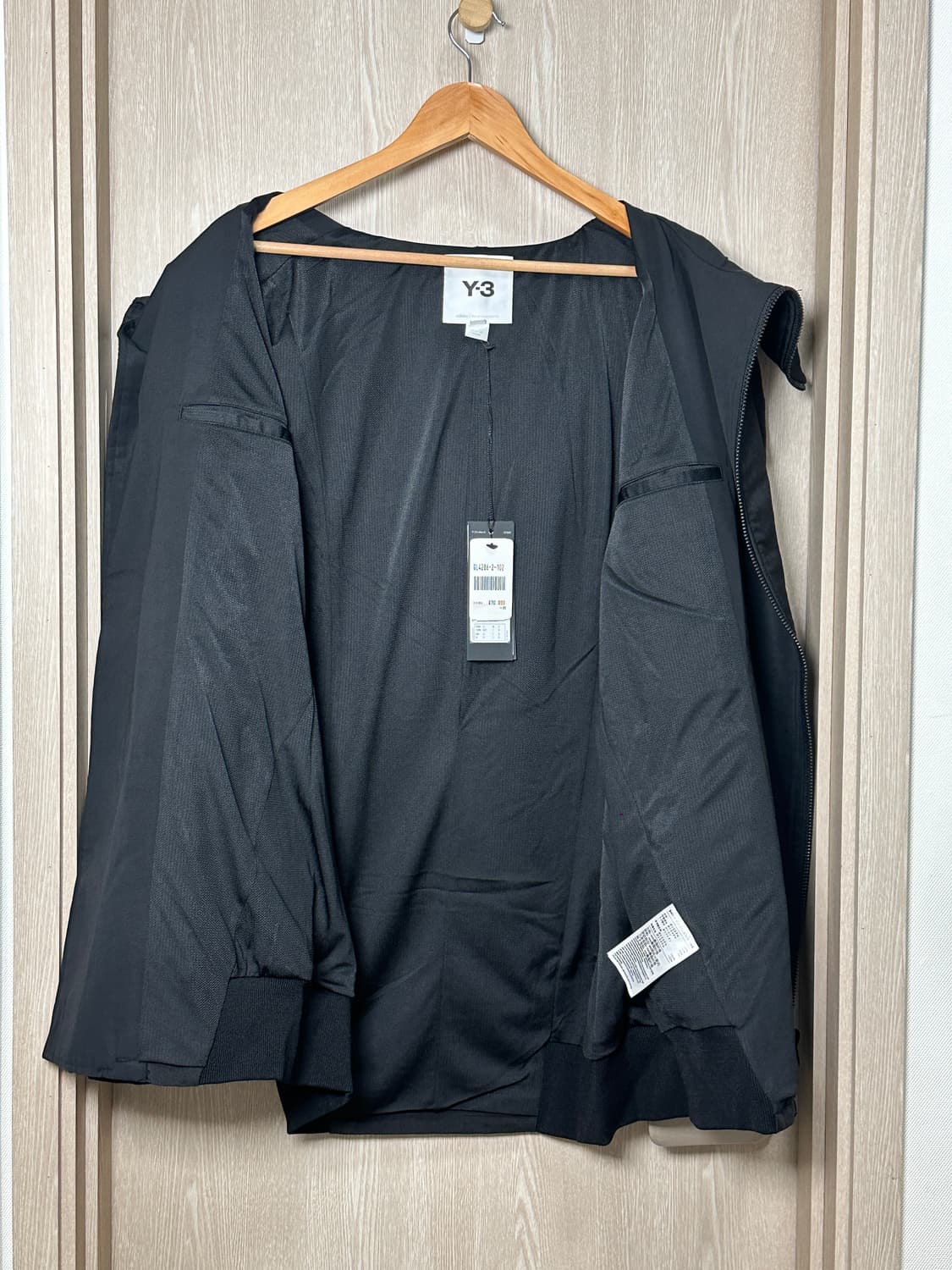 새상품) y3 퀄팅 후드 자켓100/블랙 상품이미지4