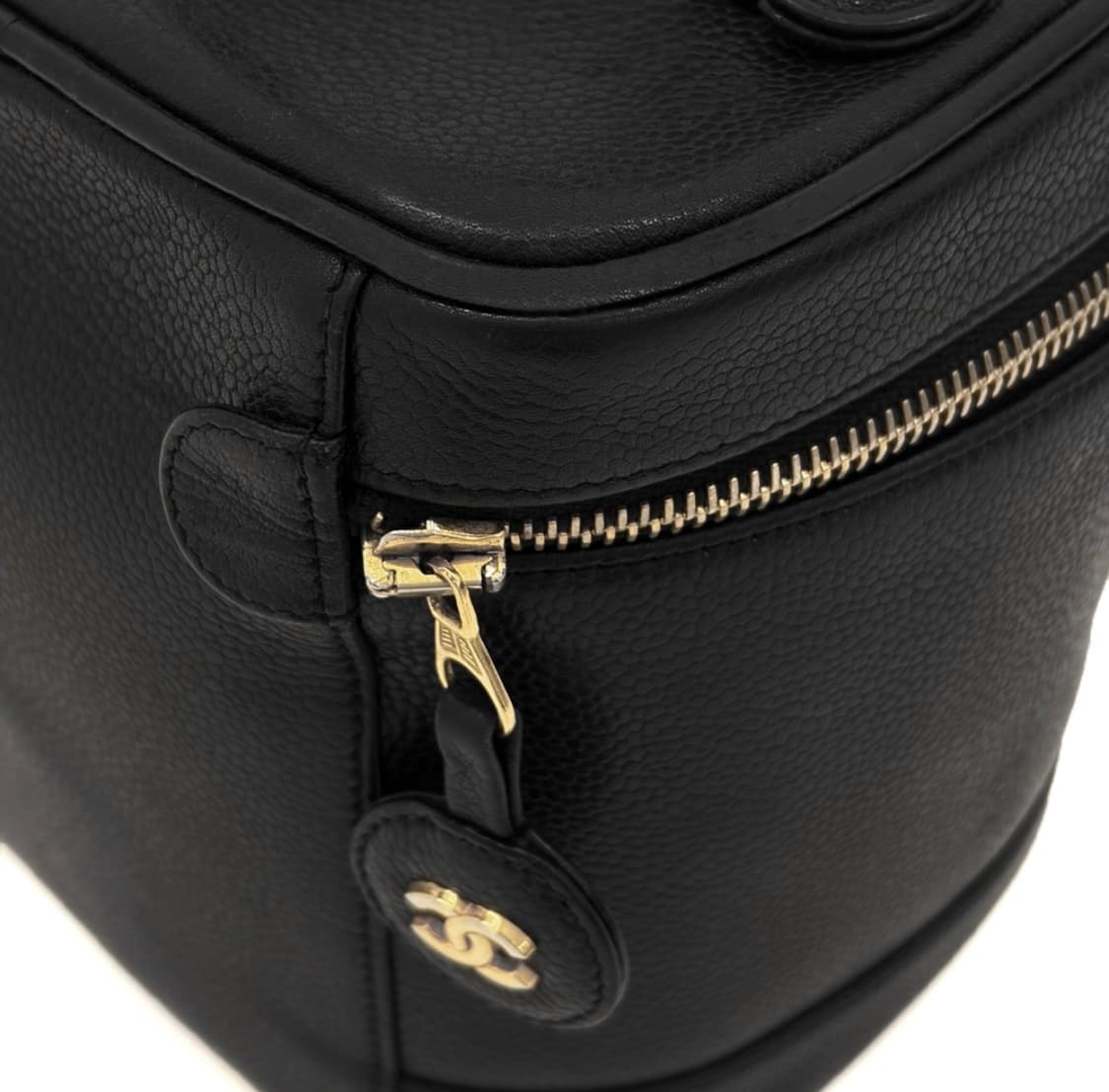 [OS] 샤넬 여성 CC로고 캐비어 탑핸들 코스매틱 파우치 베니티 핸드백 상품이미지7