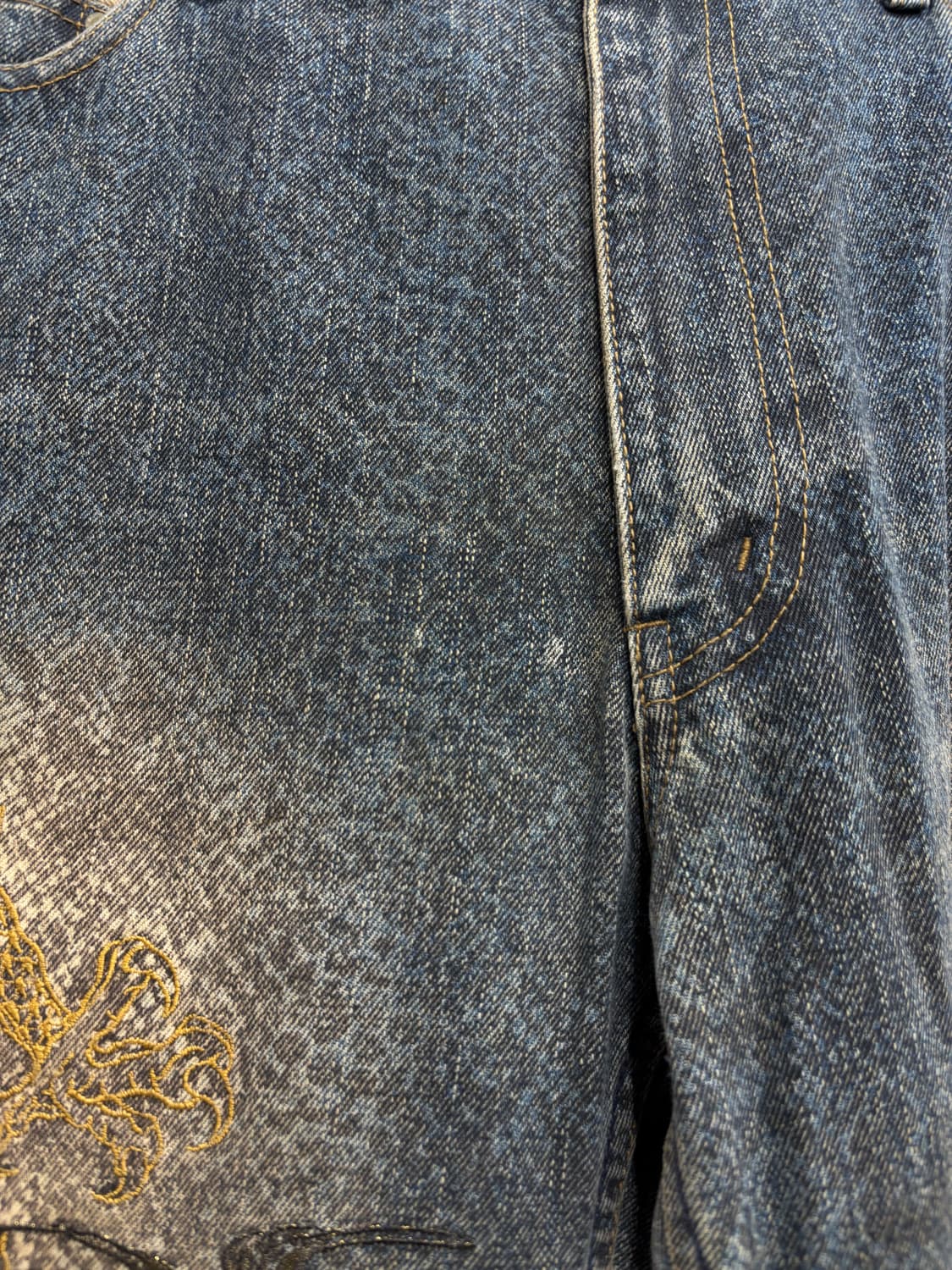 카라쿠리 타마시 뱀피 드래곤 데님팬츠 상품이미지7