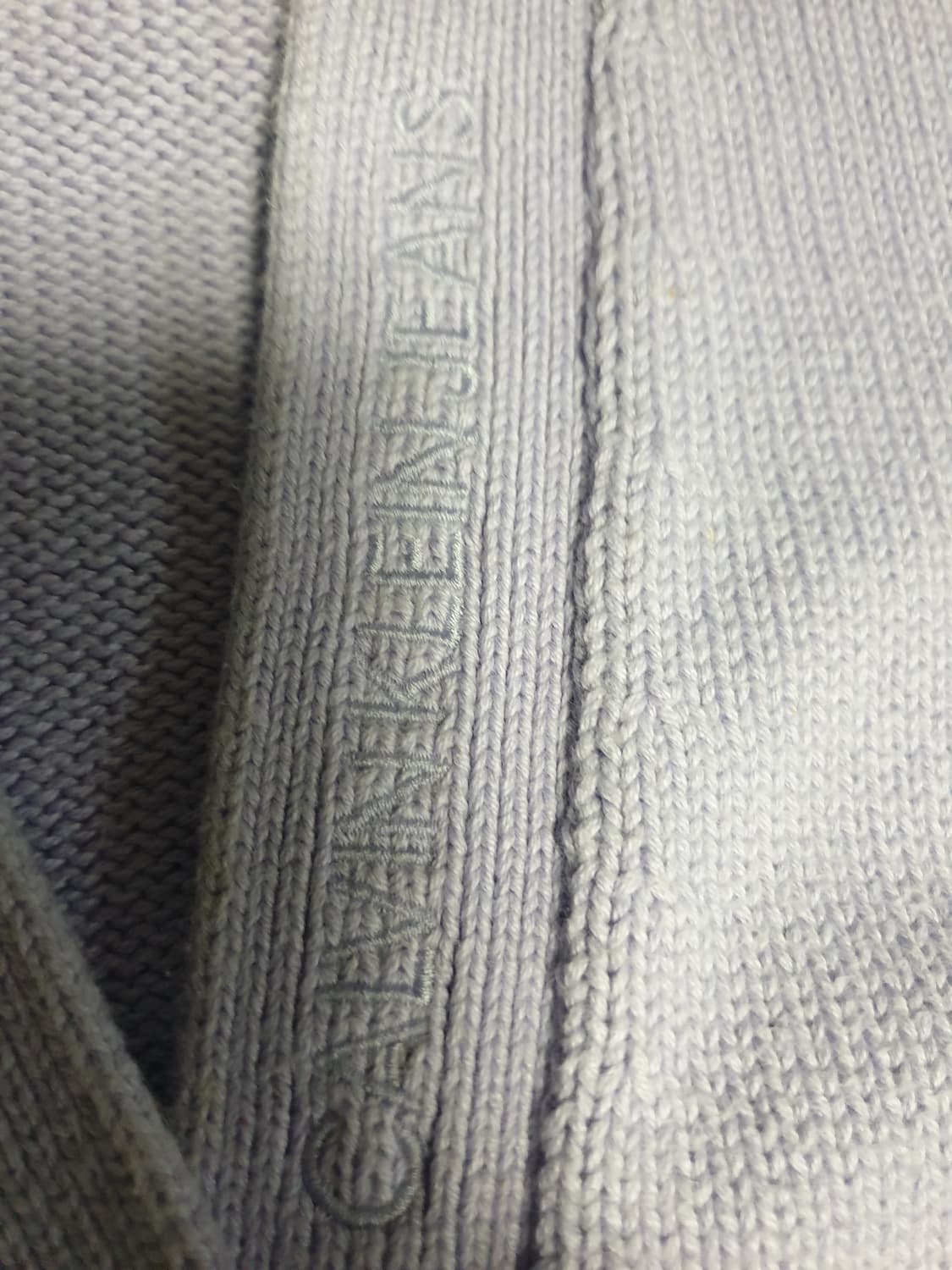 (단종매물) 캘빈클라인 진 크롭  버튼다운 코튼 가디건 연보라 (XS) 상품이미지3