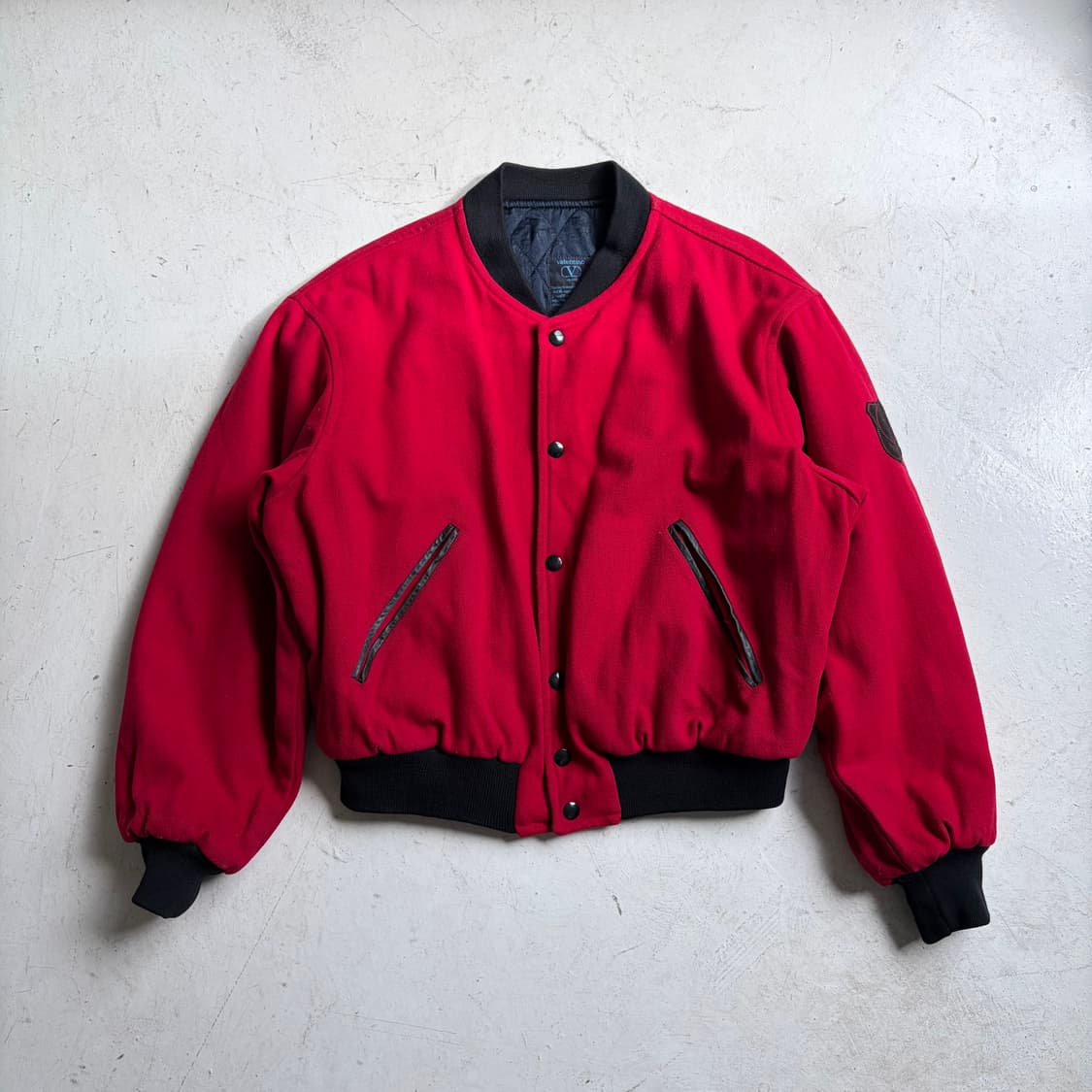 90s 발렌티노 빈티지 울 바시티 자켓 L 상품이미지1