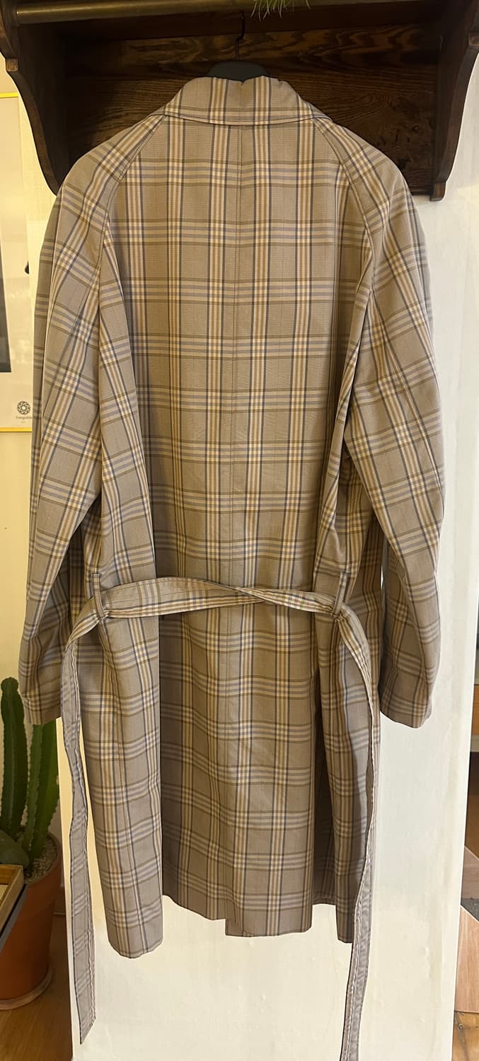 Lemaire 르메르 코튼 혼방 체크 트랜치 (L) 상품이미지5