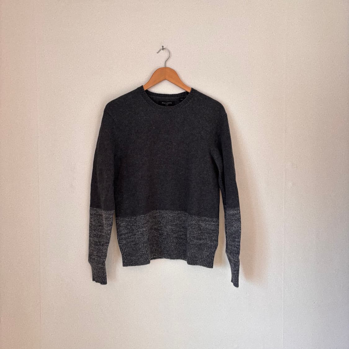 FW 올세인츠 니트 95 투톤 그레이 가성비 모헤어 수입 사용감 상품이미지7