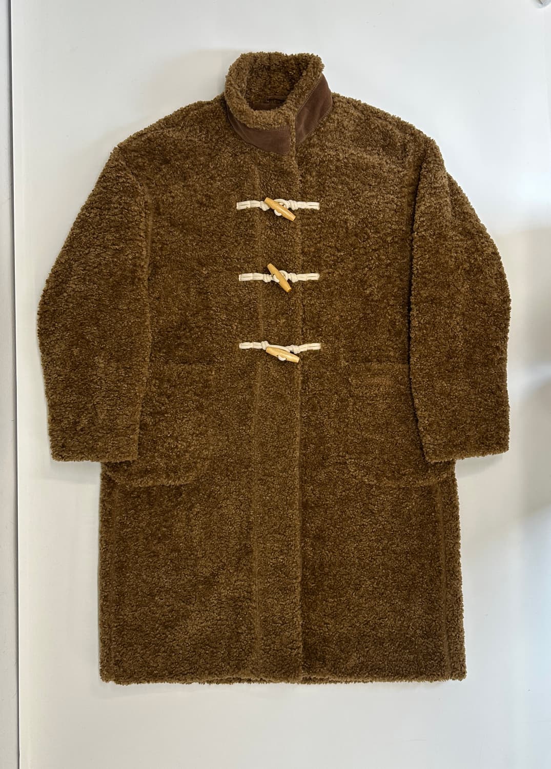 커버낫 쉐르파 더플 코트 브라운 os 상품이미지2