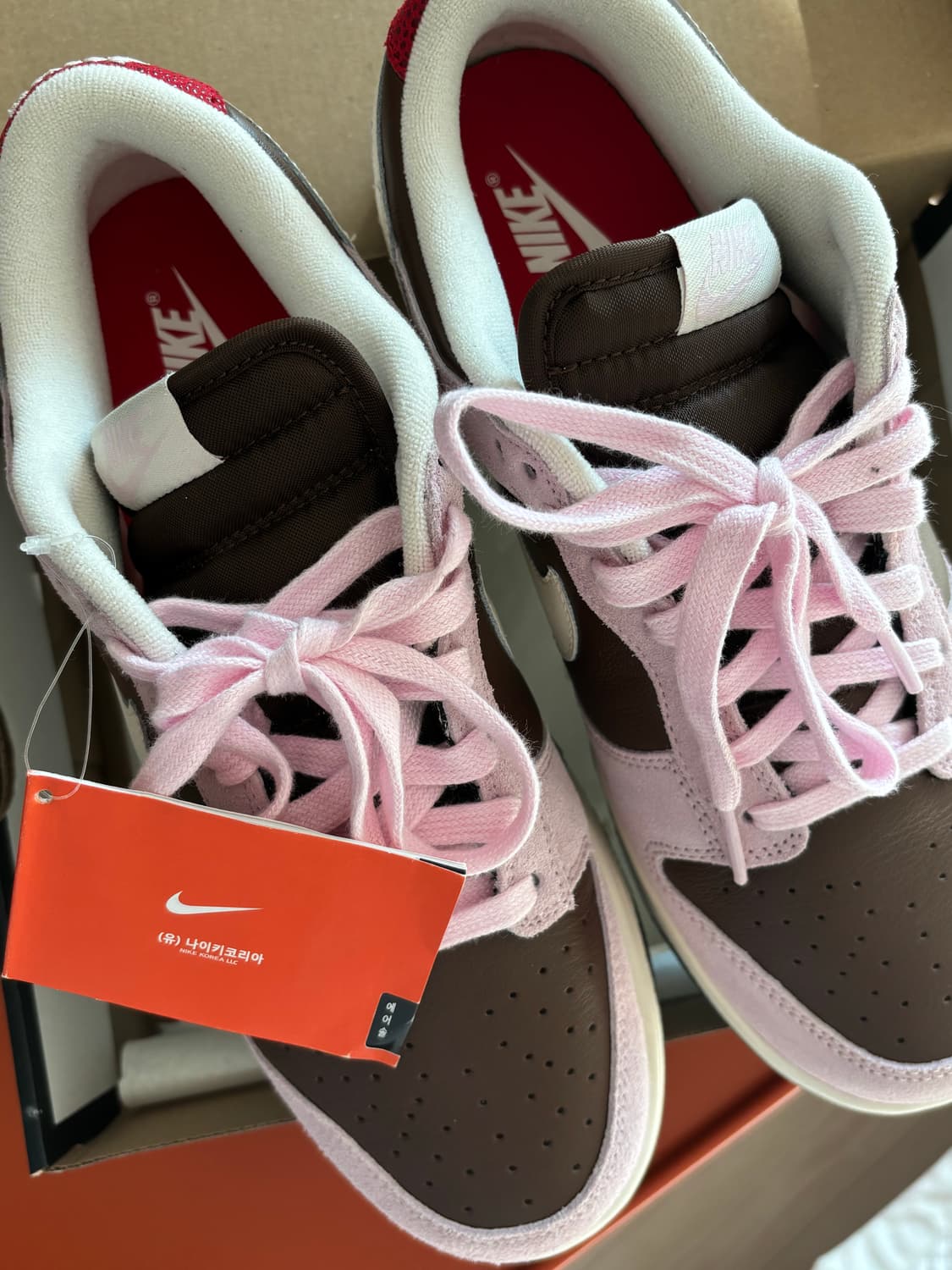 (280) 나이키 덩크 로우 핑크 카카오 상품이미지5