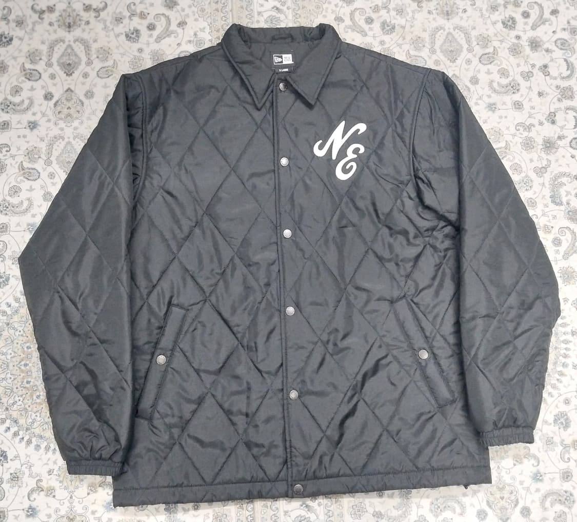 뉴에라 블랙 퀼팅 코치 자켓 XL 상품이미지1