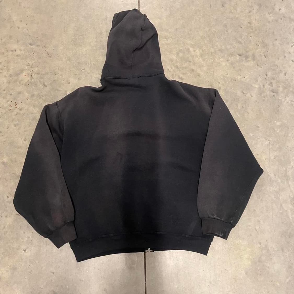 러셀 애슬레틱 페이드 후드집업 블랙 상품이미지5