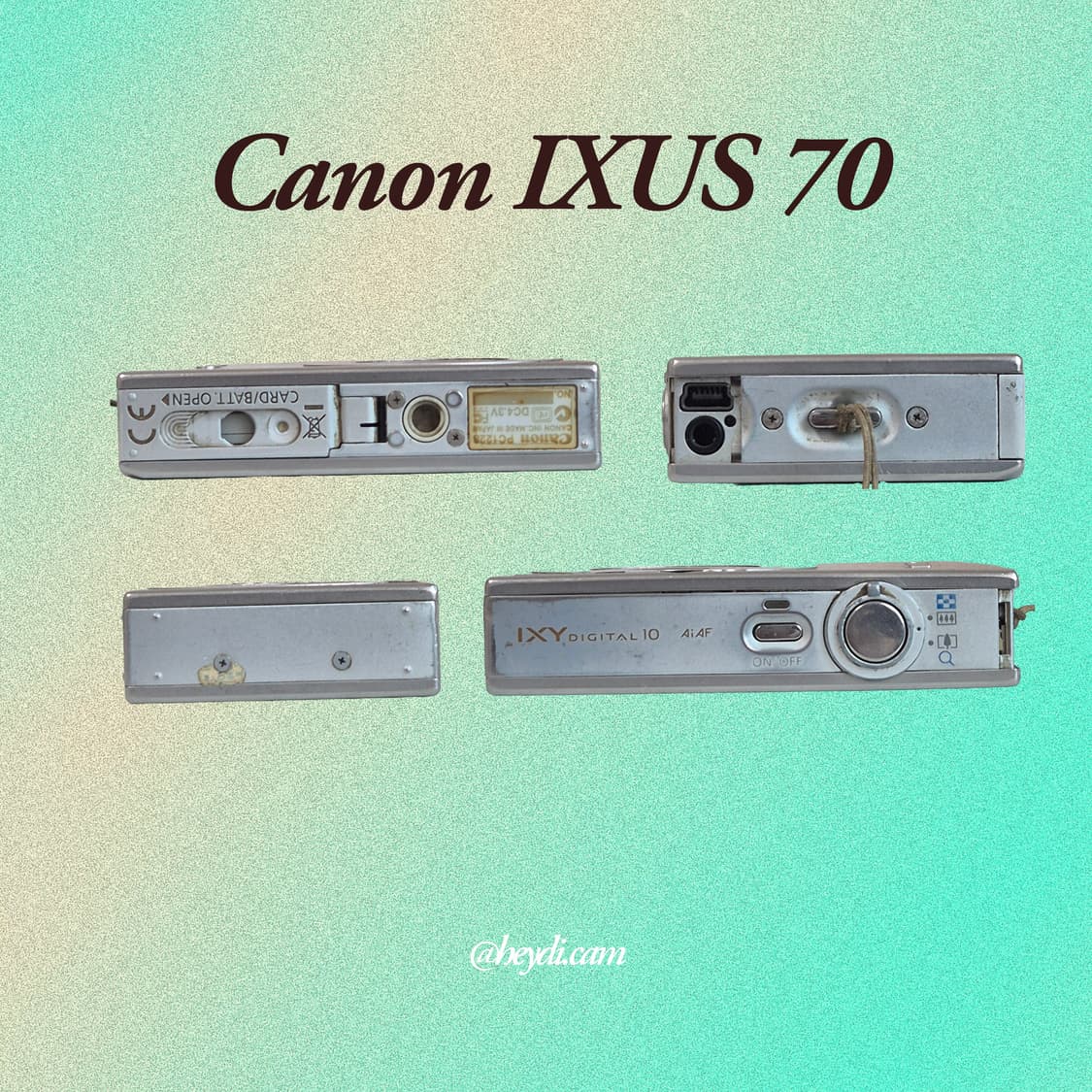 (강민경 아이브 리즈 은채) 캐논 ixus70실버 (SD1000, IXY 상품이미지3