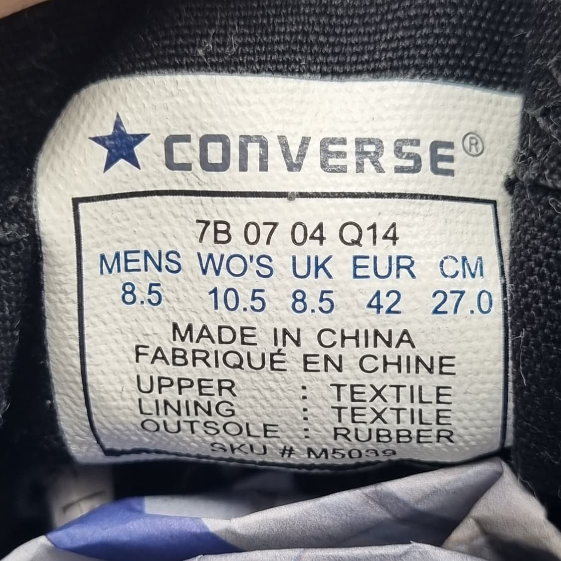 컨버스 올스타 로우 올블랙 스니커즈 270  상품이미지6