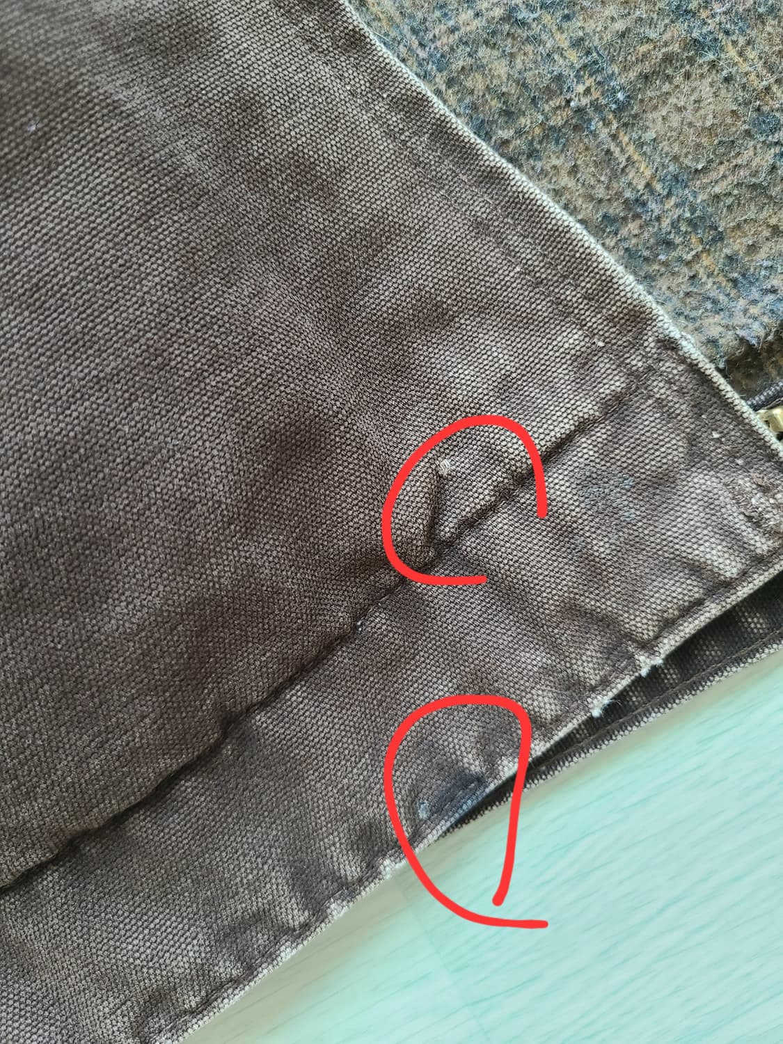 칼하트 j97 dkb 다크브라운 디트로이트 자켓 상품이미지6