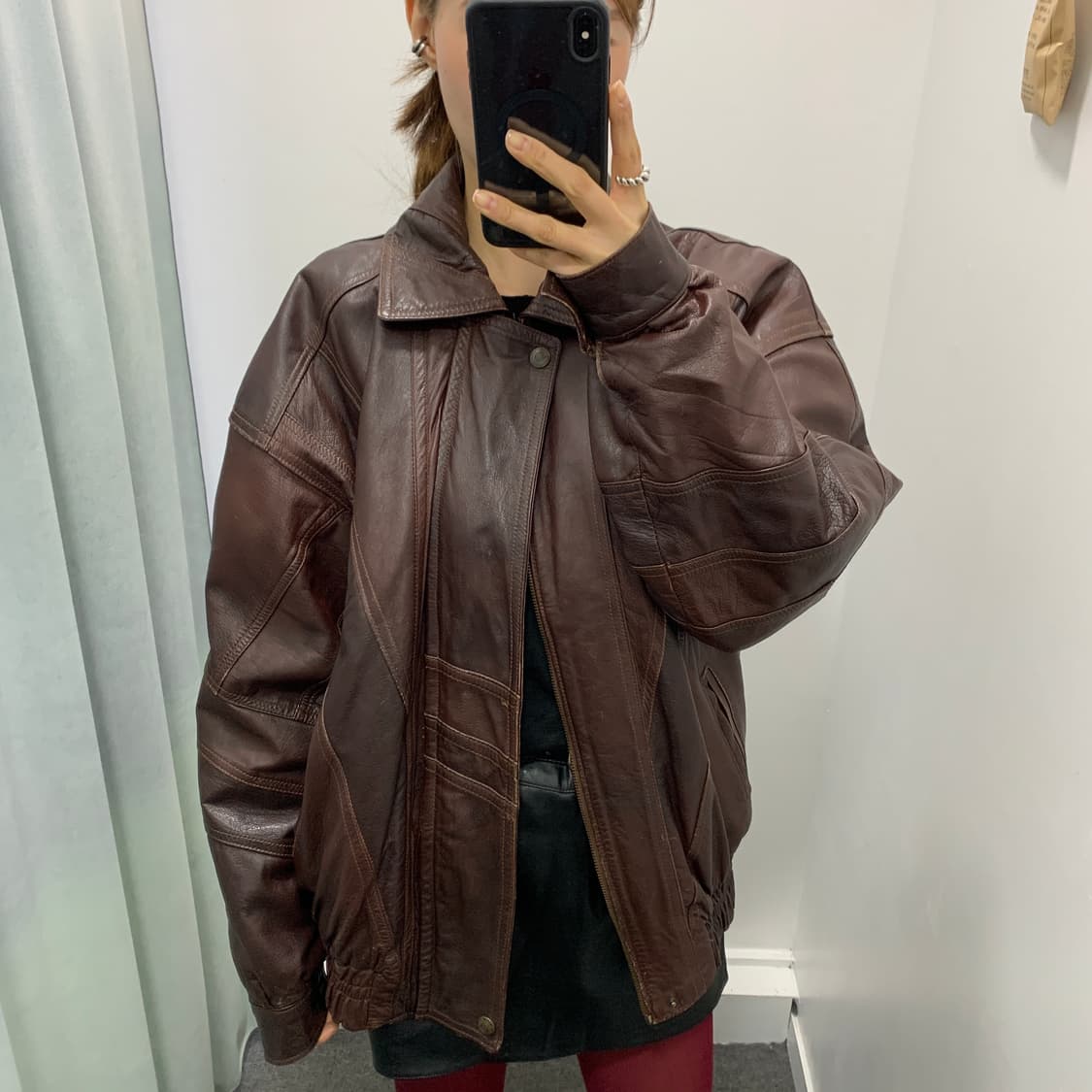 vintage 소가죽 자켓 (Made in italy) 상품이미지9