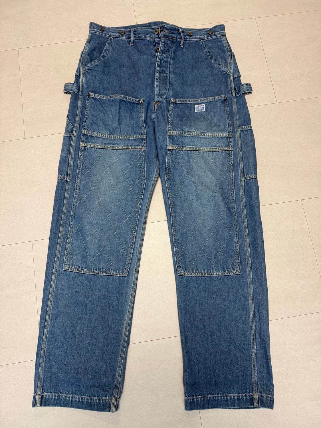 캐피탈 11.5 럼버팬츠 인디고 4사이즈 판매 상품이미지1