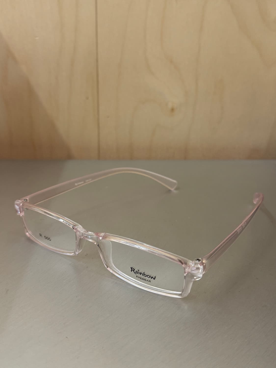 투명 핑크 스퀘어 프레임 상품이미지2