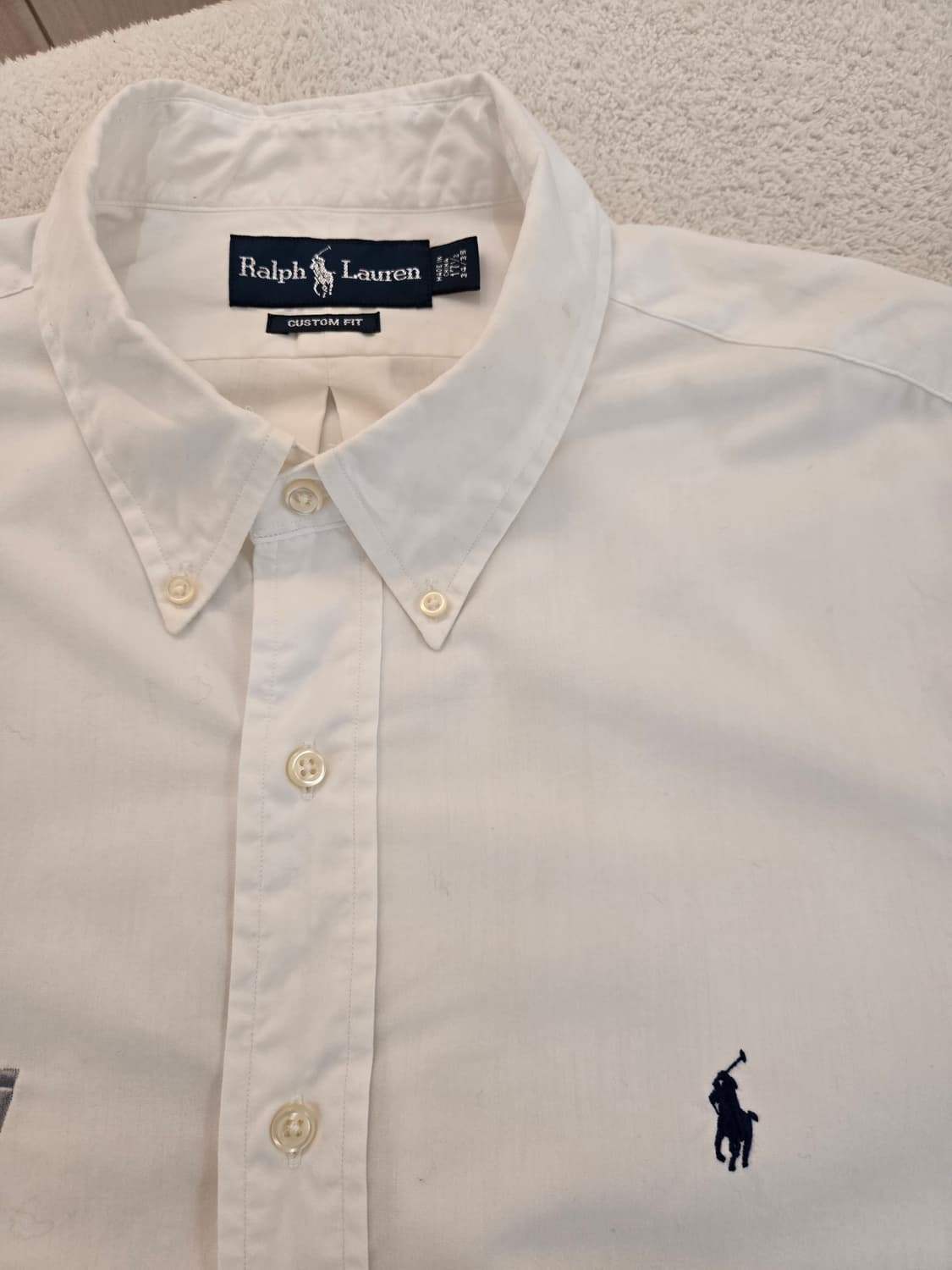 폴로 랄프로렌 화이트 셔츠 긴팔(빈티지 폴로 : UTi) 17과1/2 상품이미지4