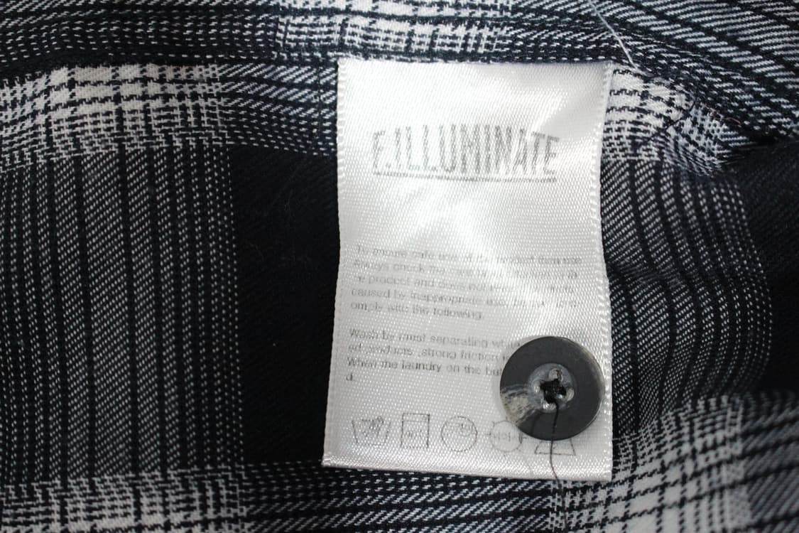 146. F.ILLUMINATE 네이비 체크 긴팔 셔츠 상품이미지7