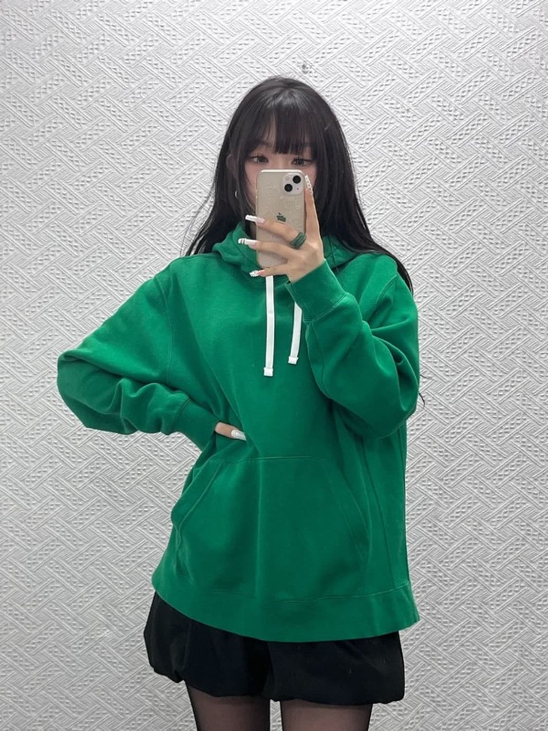 나이키 올드스쿨 레트로 빈티지 딥그린 후드티 L C10743 상품이미지1