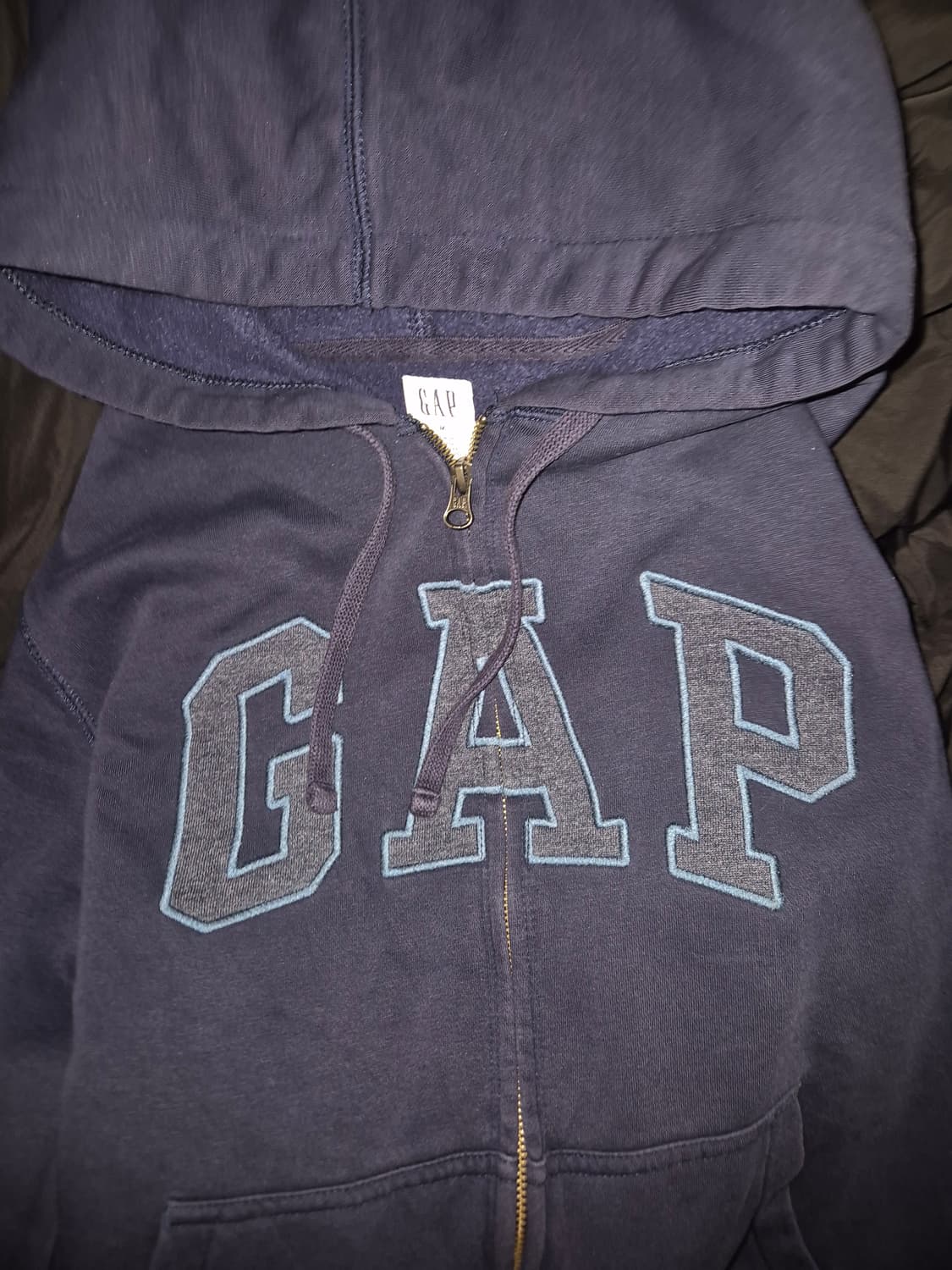 GAP 네이비 후드집업 남녀공용 M 상품이미지1