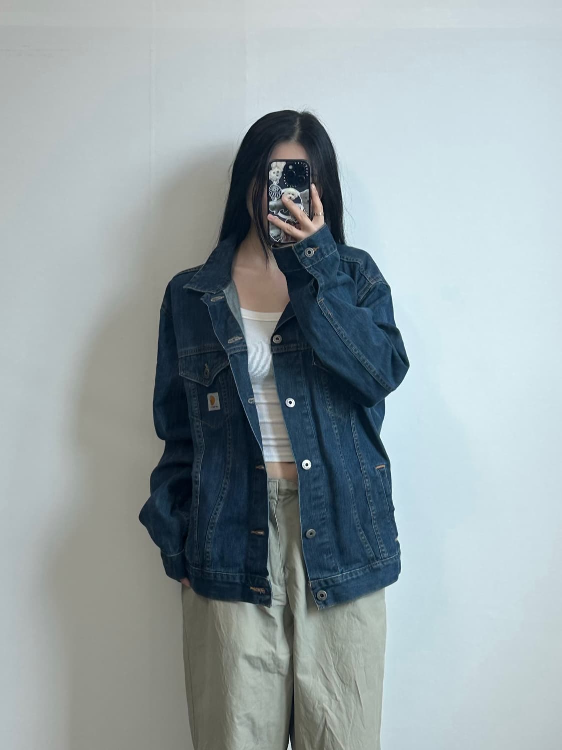 칼하트 OG 헬스턴 데님 트러커 자켓 상품이미지2
