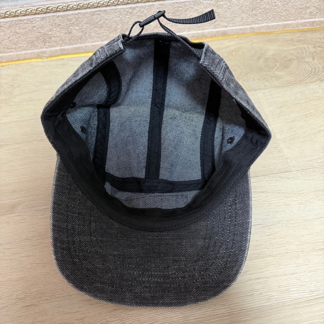 슈프림 코티드 데님 캠프캡 블랙 - 24SS 상품이미지2