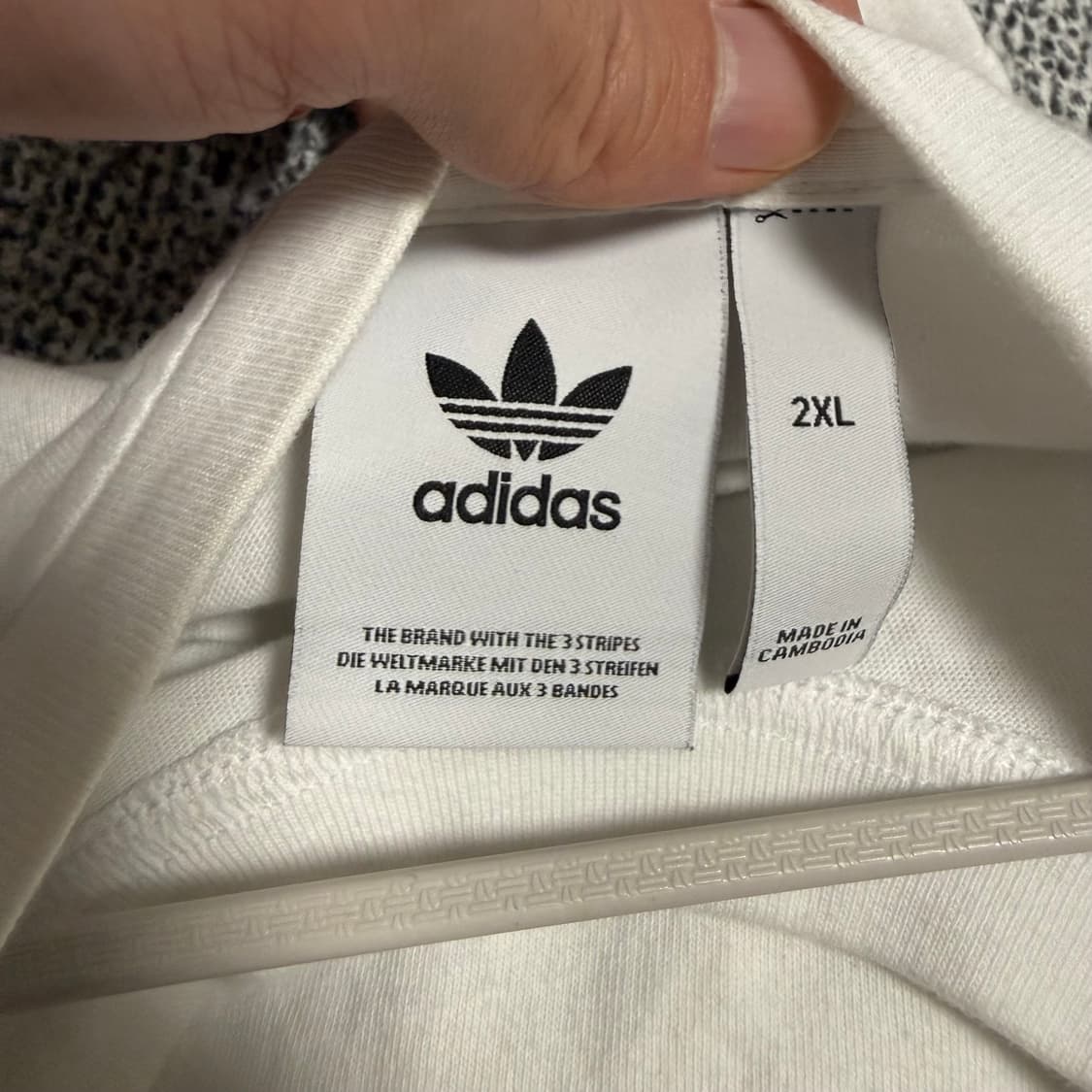 아디다스 파이어버드 테크 반팔티 화이트 2XL 상품이미지3
